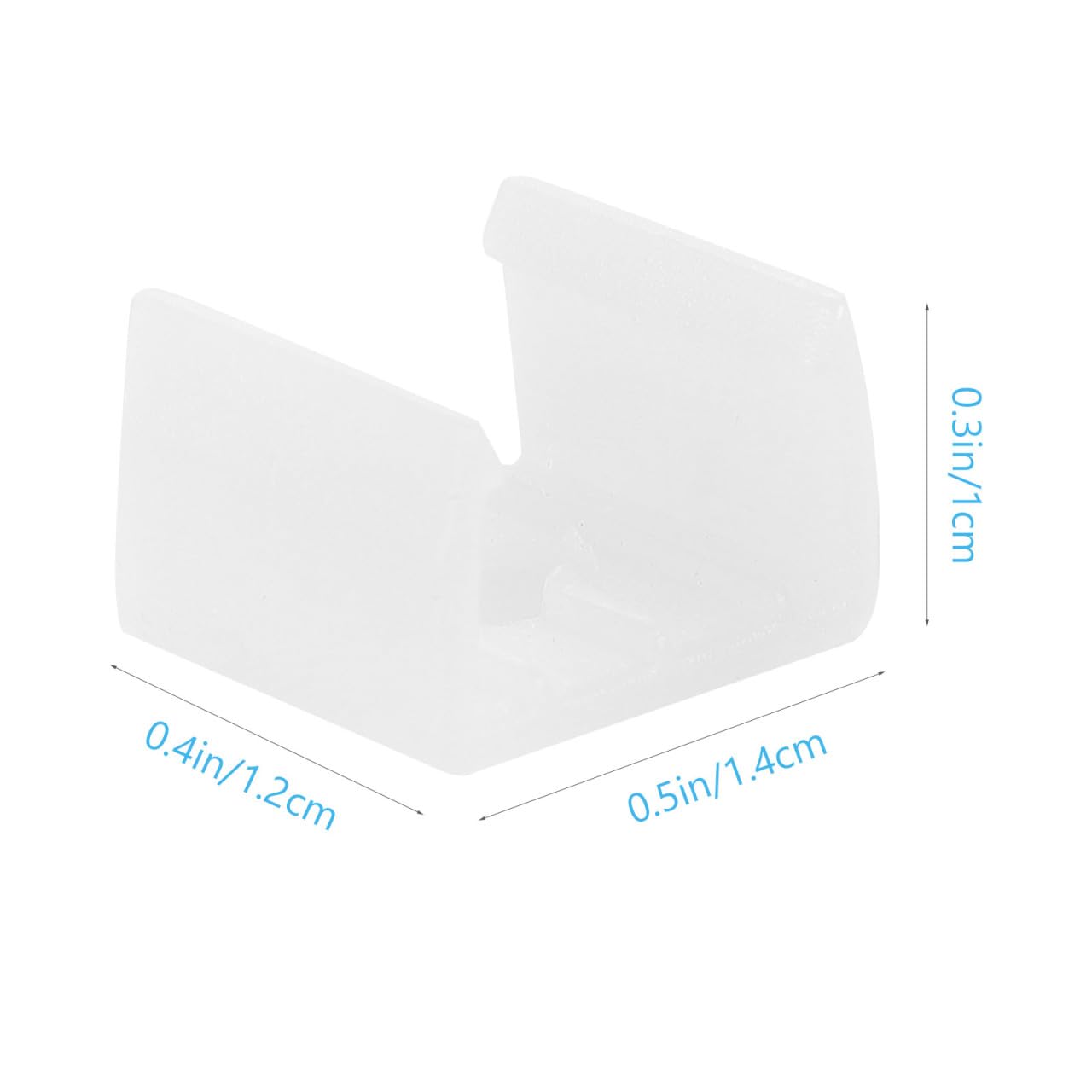 Homoyoyo Clips para Tiras de Luces LED Tipo H-014 para Sujetar y Organizar Tiras Led, Material Pp y Hierro, 100 Piezas para Salas y Gabinetes