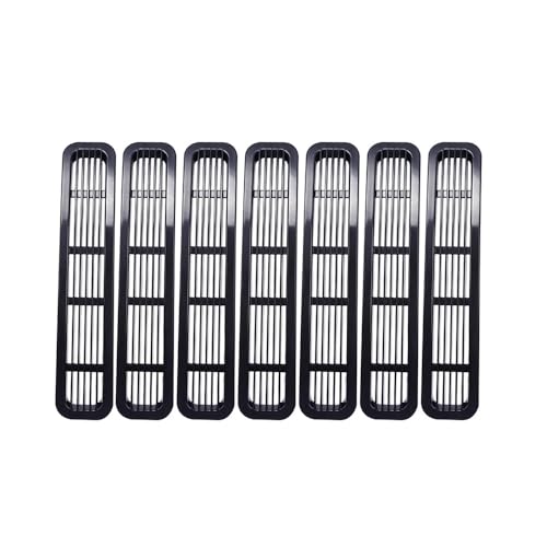 Grilles de calandre avant à clipser nid d'abeille pour pare-chocs Jeep Wrangler TJ 1998-2006