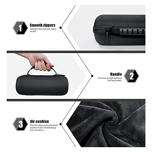 Ortizan Hard Travel Case Replacement for X10 / X8 Pro Waterproof Portable Bluetooth Speaker (Black Case)