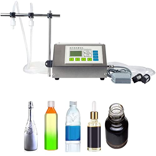 GAOMIN FlüSsigkeitsfüLlmaschine,FüLlmaschine Mit Digitaler Steuerung,Automatische FlüSsigkeitszäHlung,FüLlmenge Der LCD-Mikrocomputeranzeige,FüR Spirituosen,GeträNke,Mineralwasser,äTherisches öL Cover