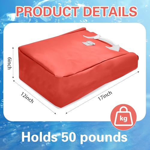 image for Simgoing 4 Pcs Vinyl Sand Bags for Bounce House, Bounce House Accessor