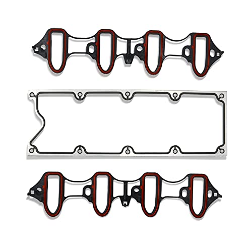 Image of Intake Manifold Gasket Set Compatible with 1999-2009 Chevrolet Avalanche Express 2008 GMC Sierra 1500 GMC Yukon 4.8 L 5.3 L 6.0 L MIS16340 MS98016T MS18145 MS50049