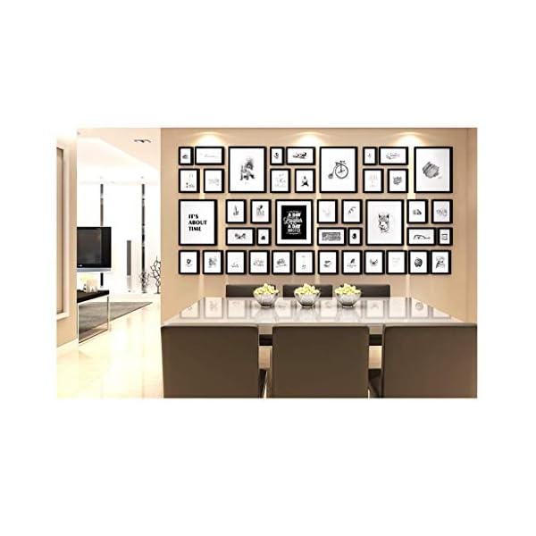 Multi-Bilderrahmen Wandset Groß Multi-Bilderrahmen Wandset 42-teilig Massivholz Foto Sammlung Rahmen Galerie Foto Wand… – Bild 5