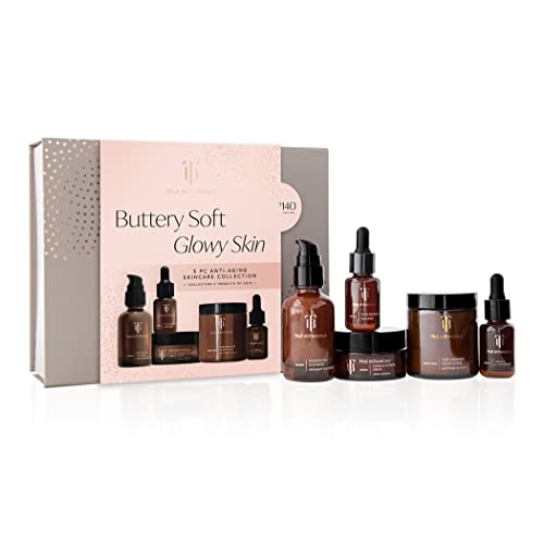 True Botanicals – Limited Edition Buttery Soft Glowy Skin 5-Piece Gift Set | Cruelty-Free, Non-Toxic, Clean Beauty