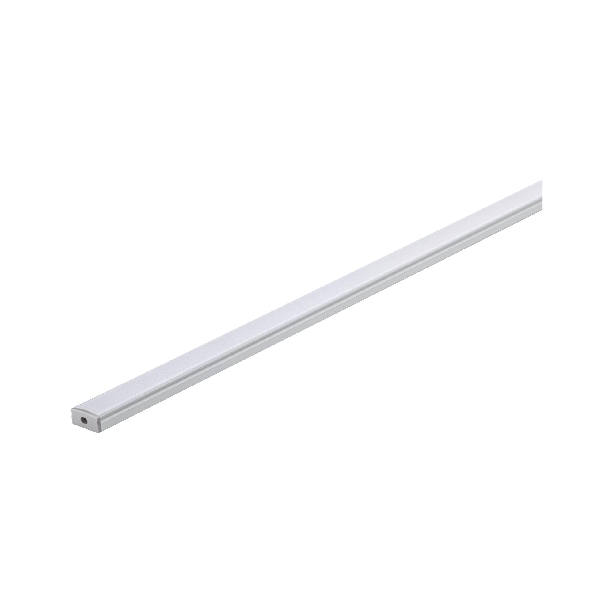Paulmann 70518 LED Stripe Profilé Base Diffuseur blanc 2m Alu anodisé, profilé satiné pour bandes lumineuses