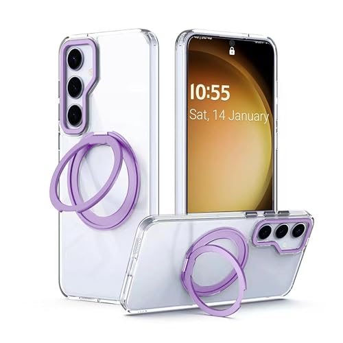 Coque Samsung S24 Ultra violette parfaite pour regarder des vidéos en mains libres