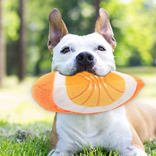 Cachorro mastigando brinquedo - Fruit Cute Plush Squeaky Dog Toys - Brinquedos educativos que rangem