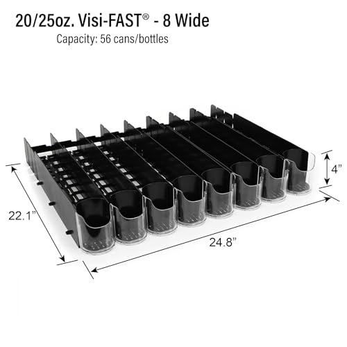 Display Technologies Fridge Organizer & Soda Can Dispenser for Refrigerator - Drink Dispenser & Refrigerator Storage - Additional View