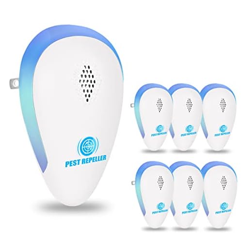 Avantaway Ultrasonic Pest Repeller, Indoor Pest Control for Mosquito, Mouse, Cockroach, Bug, Roach,Upgraded Electronic Plug-in Insect Repellent for House, Garages, Warehouses, Offices, Hotel,6 Pack