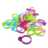 30 Pcs Pastry Bag Ties, Silicone Icing Bag Ties, Reusable Piping Bag Ties Decoration Bag Cake and Pa
