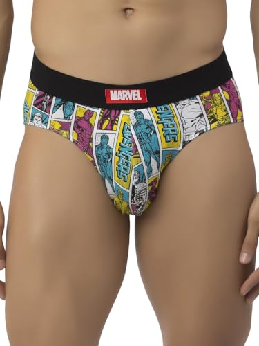Image of John Players Infinity Heroes Cotton Brief Underwear for Men in Multicolour