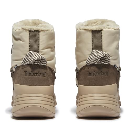 Timberland Timberland Women's Moriah Range Mid Warm Lined Waterproof Snow Boot, Natural Woven, 5.5 Medium