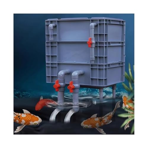Boîtier de filtration pour aquarium gris de 30cm pour un étang de terrasse paisible