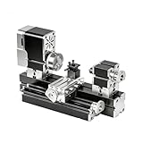 AcmeFlare All-Metal Elevated Mini Safety Lathe 36W, 20,000RPM Precision Metal & Wood Turning Machine – Durable Desktop Lathe for DIY Projects, Crafts, Model Making & Education