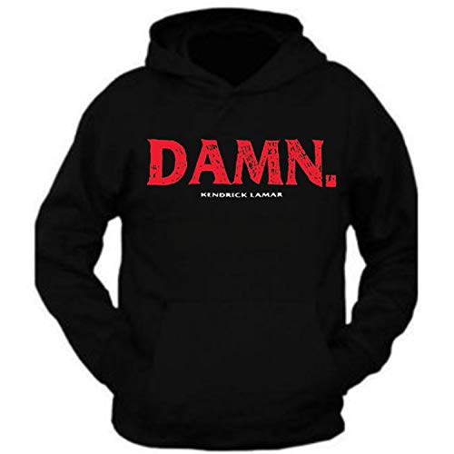 Gawx Tee Damn Kendrick Hoodie Hooded Sweatshirt (2XL) Black