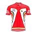 ScudoPro French Polynesia Full Zipper Bike Short Sleeve Cycling Jersey for Women - Size M Multicolored