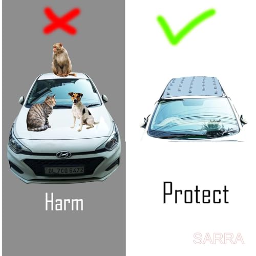Image of SARRA Permium Quality Car Protection Covers from Dog /Monkey Sitting On The Top of The Car Or On Bonnet (Pack of 2 -)(1 Big and 1 Small)