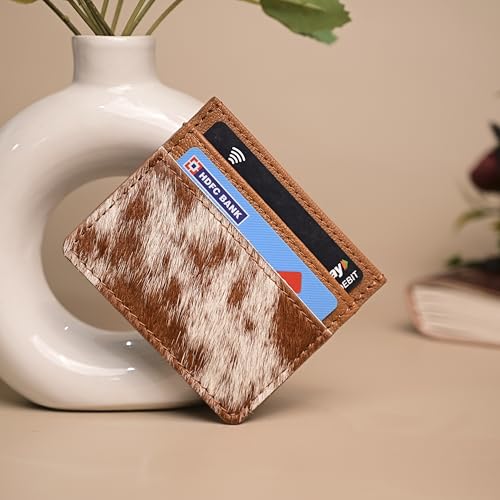 Camilia Cowhide Hair on Card Holder Western Cowboy Cowgirl Fashion Vibes Card Holder (Tan)3