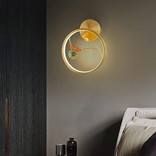 Aplique de pared de latón antideslumbrante para pasillos oscuros 2