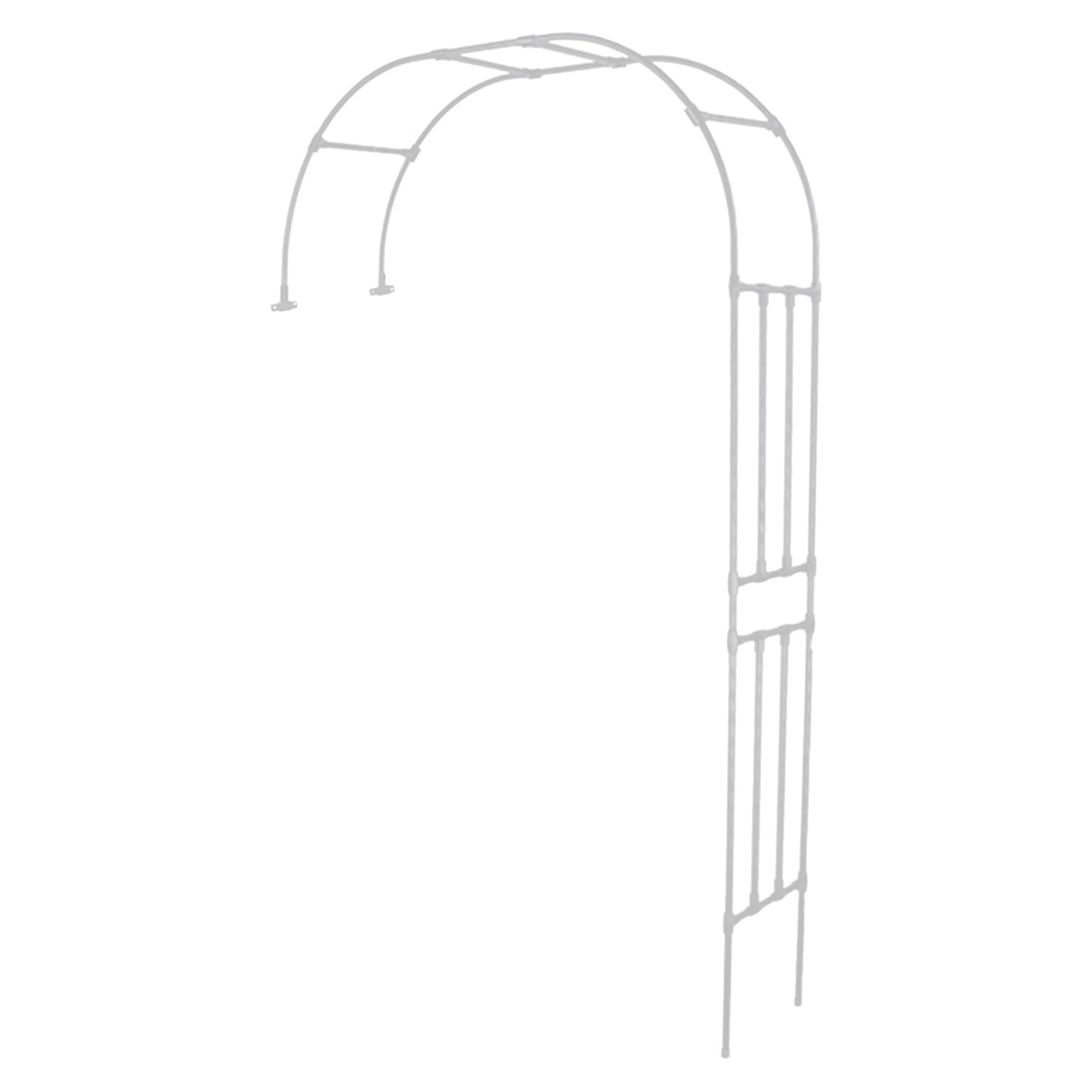 Treillis en métal pour Arche de Jardin, adapté aux Plantes grimpantes, Demi-Arche pour rosiers, Treillis pour tonnelle de Mariage, décoration de Banquet, Blanc, 280 cm de Large x 240 cm de h