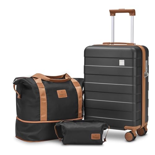 imiomo Set da viaggio 3 pezzi Nero