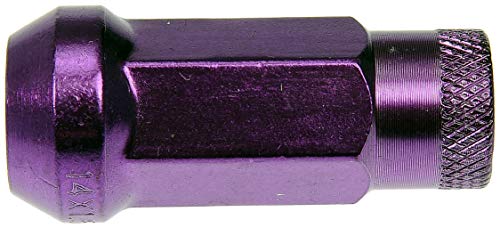 Tuerca de rueda cromada morada Dorman 713-685J para llantas de coches compatibles 6