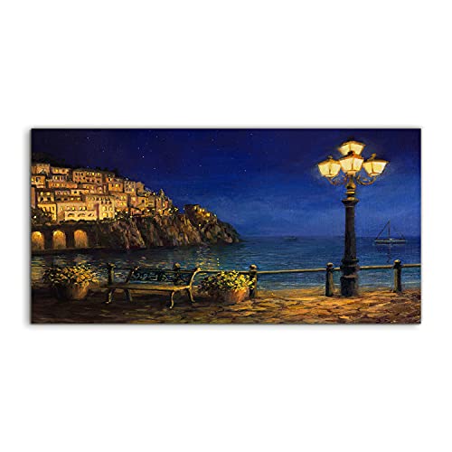 Art photo acrylique 120x60cm évoquant la douceur de l'été italien pour une chambre apaisante