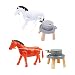 TOYANDONA 2Pcs Électrique Cheval Jouet Tirer Moulin Enfants Rotation Jouets de Marche Cheval Mini Animal Jouet pour Enfants en Âge Enfants Cadeaux Couleur Aléatoire