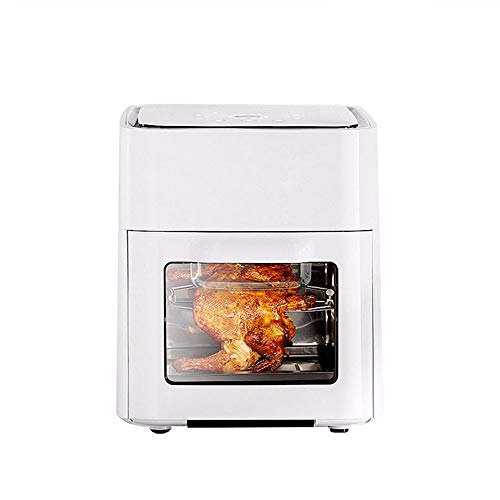 Heißluftfritteuse 12L Heißluftofen, 1600W Minibackofen, fettfreie Heißluftfritteuse mit digitaler LED-Anzeige, Grill, 6 Zubehörteile -