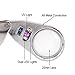 iKKEGOL 40X 25mm All Metal Magnifier Jeweler LED UV Lens Jewelery Loupe Magnifier (LED Currency Detecting/Jewelry Identifying Type)