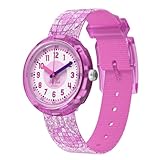 Flick Flak FPNP177 Montre bracelet pour fille Motif disco Rose
