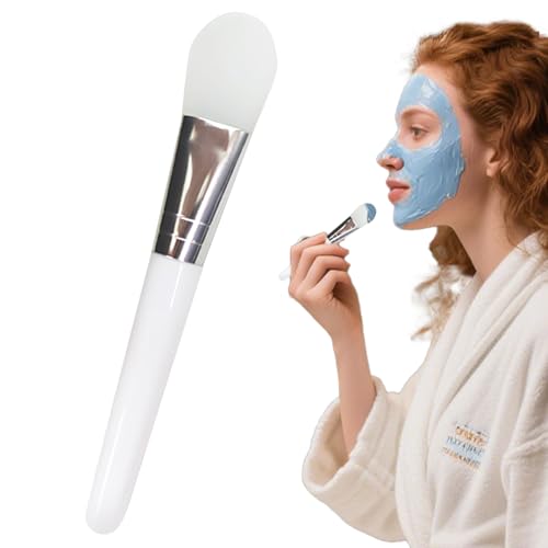 kinrguiyuez Gesichts-Applikator-Pinsel – Gesichtsschlammbürste, weiches Silikon, ergonomisches Auftragswerkzeug für die Reinigung von Schlammfilm, Kosmetik, Creme, Balsam, Reinigungslotion Gel