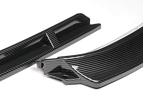 3PCS Front Bumper Lip Kit fit for compatible with 2014-2017 Volkswagen Golf MK7, Sport-Style Splitter Trim Protection Spoiler, Air-Dam-Chin-Diffuser (Carbon Look)