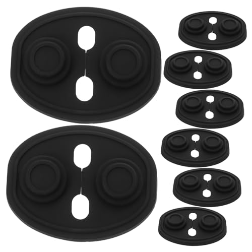 Garneck 8pcs Silicone Car Door Lock Covers Noise Reduction Vibration Dampening Protective Pads Fit Absorption Mats for Vehicle Door Latches