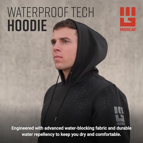 Performance Hoodie, Lightweight Breathable Fleece-Lined Tech Hoodie, Water-Repellent with Adjustable Hood2