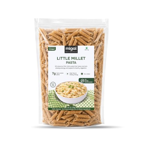 Image of Little Millet Pasta | 100% Natural | No Preservatives | Zero Sugar & Salt | Gluten-Free, High Fibre, Low Fat Millet Pasta | Healthy, Wholesome and Best Alternative for Kids & Adults
