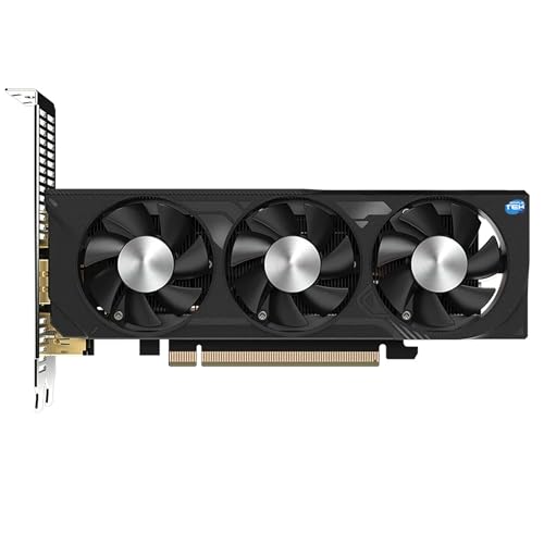 Tarjeta gráfica de 8 GB GDDR6 PCIe 4.0 x8 con 3 ventiladores y salidas HDMI 2.1a para PC compacto