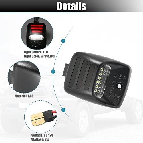 Image of X AUTOHAUX LED License Plate Light Assembly for Toyota Tacoma 05-15 White