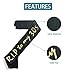 RIP to My 30s Birthday Sash & I Am 39 plus middle finger Sash, 40th Birthday Gift Decorations for Women, Men, RIP to My Youth Decor, Black and Gold Sash, Funeral for Youth 40th Birthday Party Supplies