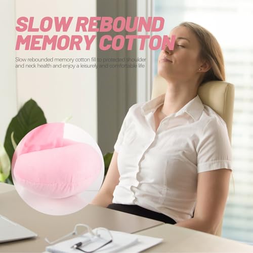 Almohada viaje con capucha 30 cm U en forma miniatura 5