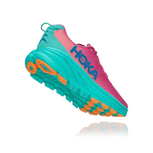 HOKA ONE ONE Women's Rincon 3 Pink/Teal Running Shoes Size: 7.5 - Afbeelding 4