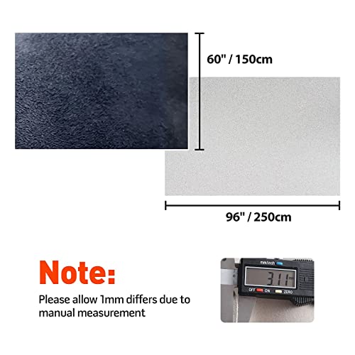 Homchek Car Suede Headliner Fabric 96'' L × 60'' W Foam Backing Material 1/9'' 3Mm Diy Home Auto Roof Repair Protect A/B/C Pillar Craft Carpet Replacement 40.35 Sqft, Navy Blue (Yhdpb250Nb) #TOP4