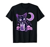 Photo Gallery carino kawaii cat drink boba tea viola pastello goth neko cat maglietta Photo Gallery carino kawaii cat drink boba tea viola pastello goth neko cat maglietta