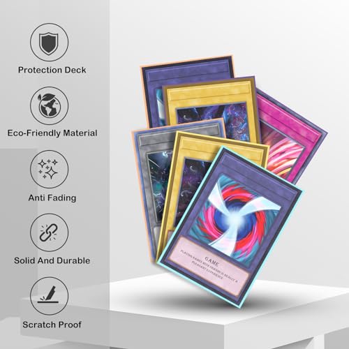 Image of 1000 Counts Card Sleeves Magic the Gathering, FOTEEMO Yugi-oh Card Sleeve Japanese Small Card Sleeves Card Protector Sleeves Protect Your Japanese Sized Trading Cards Never Tear (62 * 89mm)