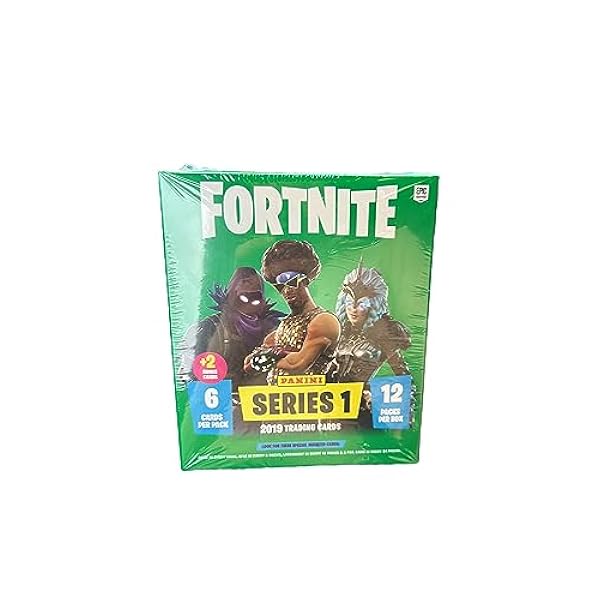 Fortnite Series 1 Mega Blaster Box – förseglad – OVP – 2019 – Italy Print – 12 boosterpaket 2 kristallkort