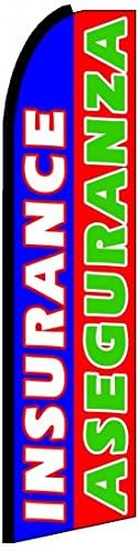 Insurance ASEGURANZA - Bandera de Swooper extragrande