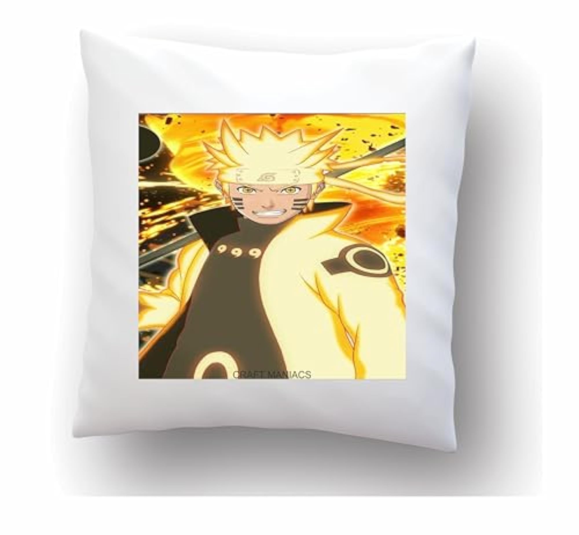 Naruto Yellow BOY Pillow with Filler, Cool Merch