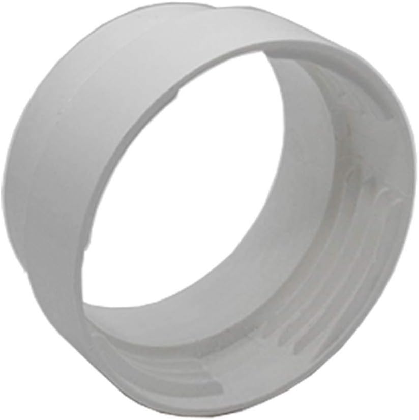 Kair Threaded Connector 100mm - 4 inch for Joining Flexible Hose to Round Ducting Fittings, White, 100mm (Female)