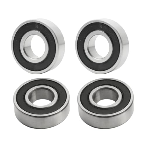 Flewdart 4pcs roulement a bille 6001-2RS 12 x 28 x 8mm pour scooter électrique Max G30/G30D E-scooter, roulements à billes 6001 RS Double Blindé Acier Carbone (6001 2RS 4pcs)