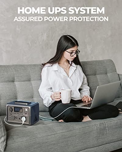BLUETTI Portable Power Station EB3A, 268Wh LiFePO4 Battery Backup w/ 2 600W (1200W Surge) AC Outlets, Recharge from 0-80% in 30 Min., Solar Generator for Outdoor Camping (Solar Panel Optional)